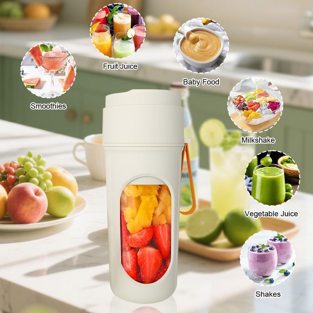 Juicer Blender 6 Blades 380ml - Portable Juicer