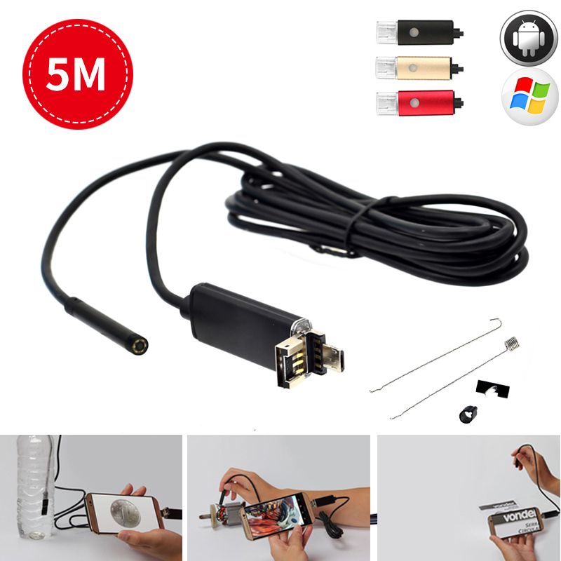 3 In 1 TYPE C/ MICRO USB/ PC ENDOSCOPE CAMERA 3.5M